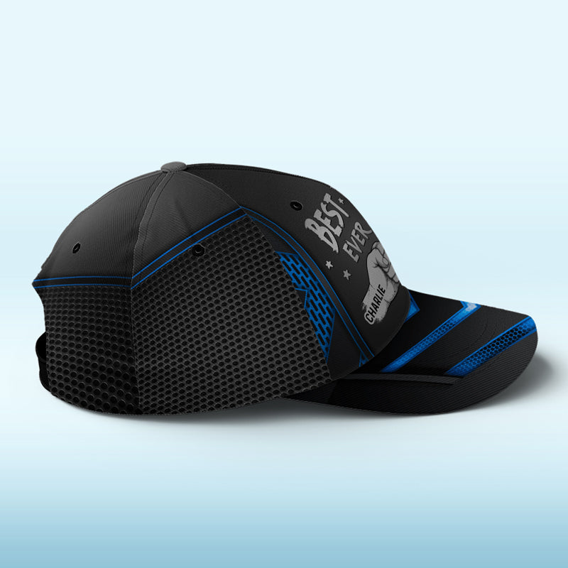 Meilleur papa de tous les temps - Casquette personnalisée familiale, casquette classique à imprimé intégral - Cadeau de fête des pères, d'anniversaire pour papa, grand-père