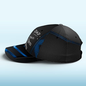 Meilleur papa de tous les temps - Casquette personnalisée familiale, casquette classique à imprimé intégral - Cadeau de fête des pères, d'anniversaire pour papa, grand-père