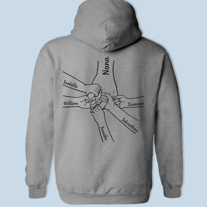 Ensemble, nous sommes plus forts - T-shirt, sweat à capuche, sweat-shirt unisexe personnalisé imprimé au dos - Cadeau d'anniversaire pour maman, grand-mère