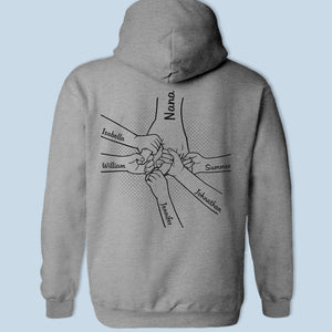 Ensemble, nous sommes plus forts - T-shirt, sweat à capuche, sweat-shirt unisexe personnalisé imprimé au dos - Cadeau d'anniversaire pour maman, grand-mère