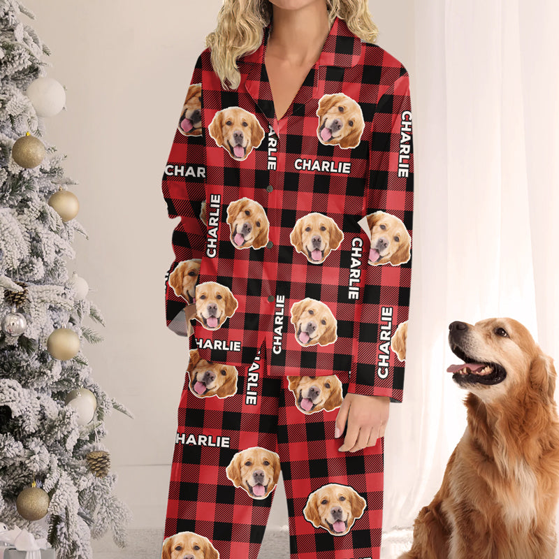 Pyjama personnalisé avec photo pour chien et chat : Que vos journées soient belles et lumineuses ! Cadeau de Noël pour les propriétaires et les amoureux des animaux.