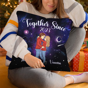 Mon endroit préféré est à côté de toi - Coussin personnalisé pour couple - Cadeau pour mari et femme, anniversaire