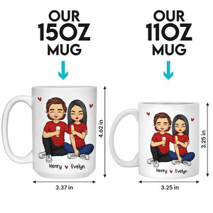 Je t'aime encore plus - Mug personnalisé pour couple - Cadeau pour mari et femme, anniversaire