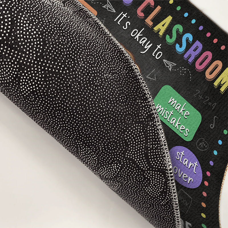 C'est normal de ne pas tout savoir - Tapis décoratif personnalisé pour la maison - Cadeau de pendaison de crémaillère pour l'enseignant, retour à l'école