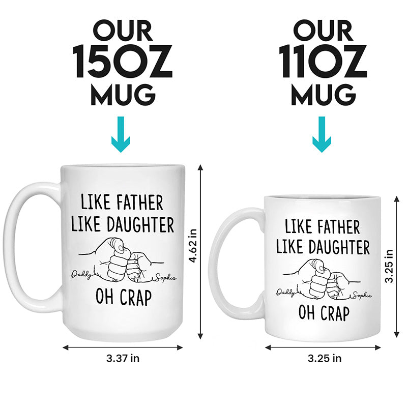 Tel père, tel fils - Mug personnalisé pour la famille - Cadeau pour les membres de la famille