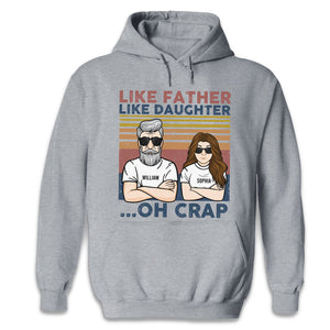 Tel père, telle fille - T-shirt unisexe personnalisé, sweat à capuche - Cadeau pour papa