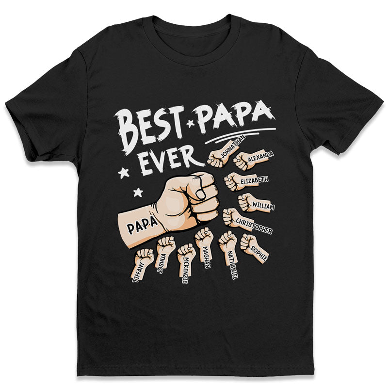 Le meilleur papa de tous les temps - T-shirt unisexe personnalisé, sweat à capuche, sweat-shirt - Cadeau de fête des pères et d'anniversaire pour papa