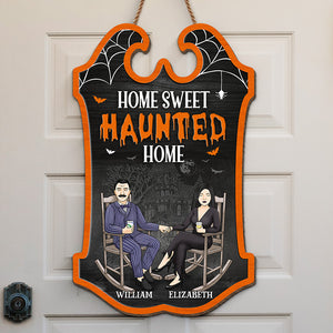 Ils sont bizarres, mystérieux et effrayants - Panneau en bois personnalisé pour décoration d'intérieur - Cadeau d'Halloween pour mari et femme