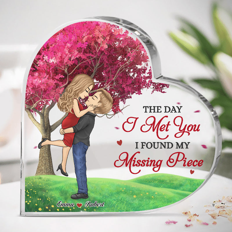 Je t'aime pour toujours et à jamais - Plaque acrylique personnalisée en forme de cœur pour couple - Cadeau de Noël pour mari et femme, anniversaire