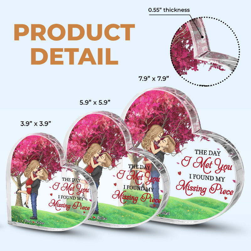 Je t'aime pour toujours et à jamais - Plaque acrylique personnalisée en forme de cœur pour couple - Cadeau de Noël pour mari et femme, anniversaire