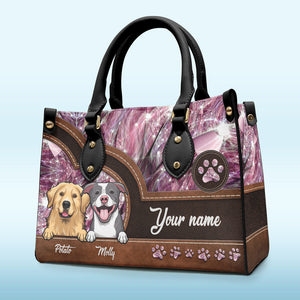 Emmenez-moi partout où vous allez - Sac à main en cuir personnalisé pour chien et chat - Cadeau pour propriétaires d'animaux et amoureux des animaux