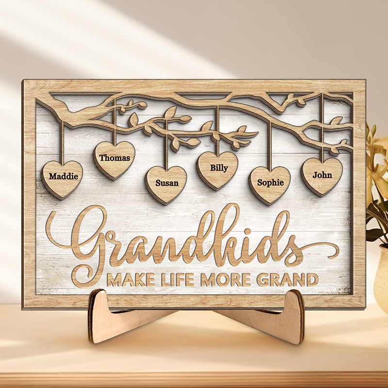 Maman est ma définition de la perfection - Plaque en bois personnalisée à 2 couches avec support - Cadeau de pendaison de crémaillère pour maman et grand-mère