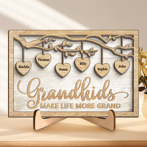 Maman est ma définition de la perfection - Plaque en bois personnalisée à 2 couches avec support - Cadeau de pendaison de crémaillère pour maman et grand-mère