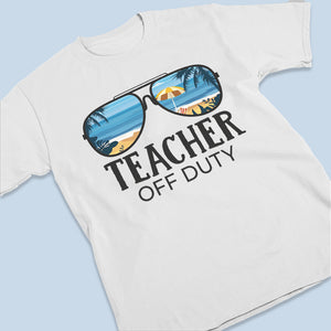 Enseignant hors service - T-shirt unisexe personnalisé d'été, sweat à capuche, sweat-shirt - Appréciation, remise de diplôme, départ à la retraite, cadeau de remerciement pour enseignant, cadeau d'enseignant des étudiants