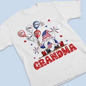 July Brings Joy And Happiness, Nana - Family Personalized Custom Unisex Patriotic T-shirt, Hoodie, Sweatshirt - Independence Day, 4th Of July, Birthday Gift For Grandma