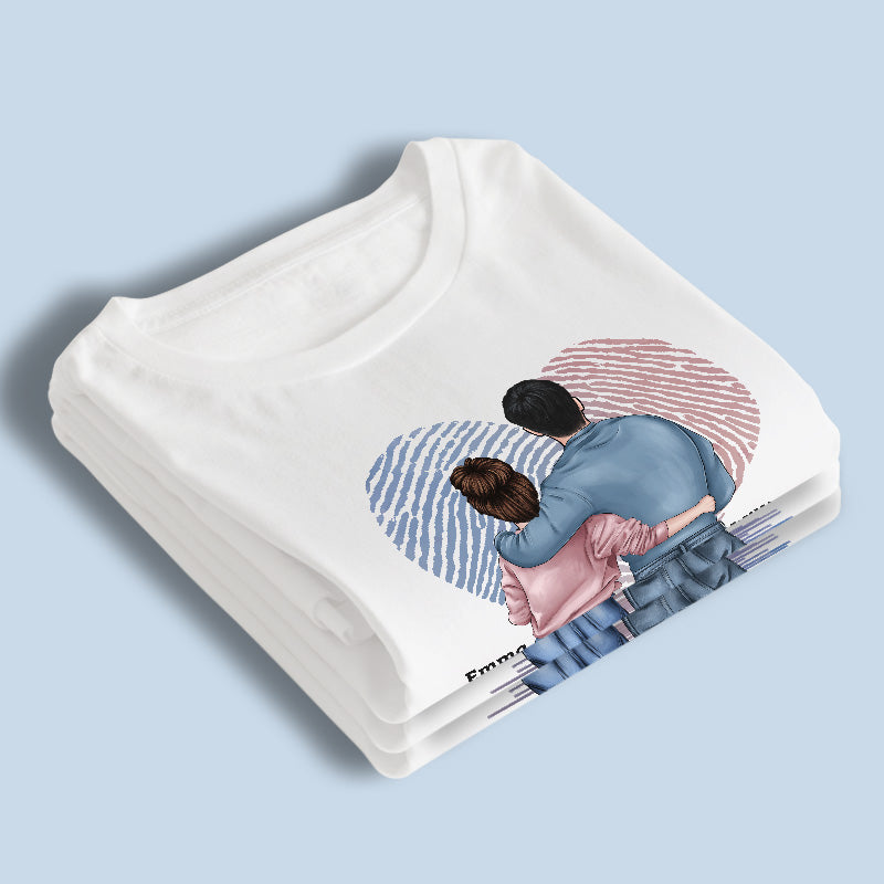 Ensemble depuis - T-shirt, sweat à capuche et sweat-shirt unisexe personnalisé pour couple - Cadeau pour mari et femme, anniversaire