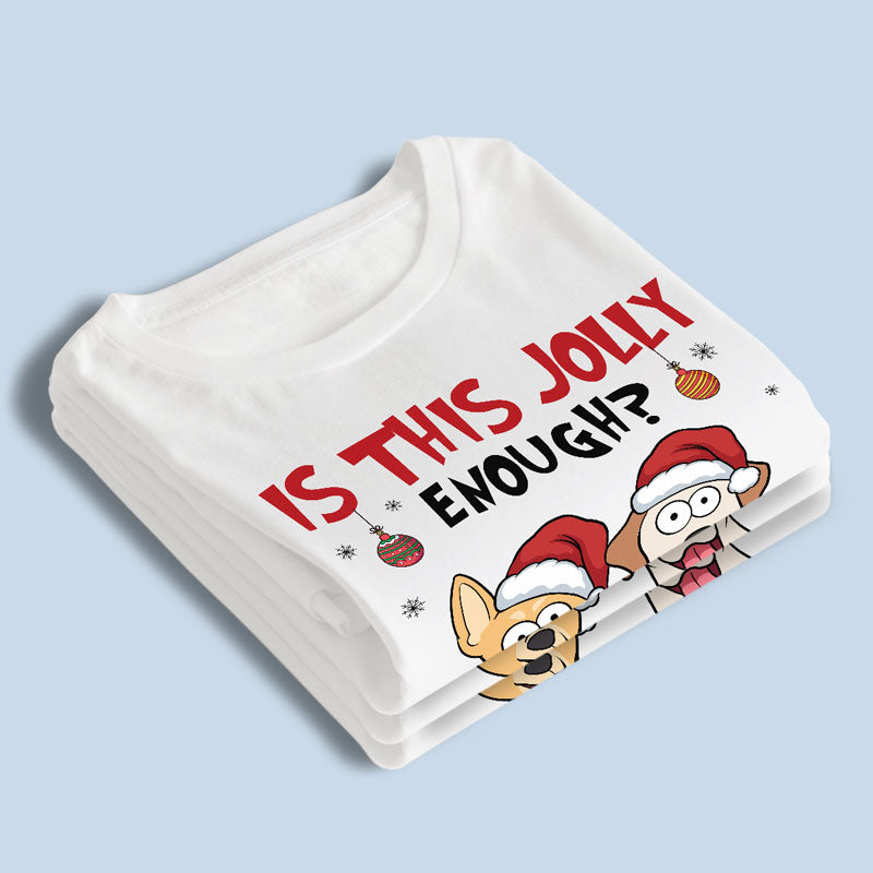 Joyeux Pawlidays - T-shirt, sweat à capuche et sweat-shirt unisexe personnalisé pour chien - Cadeau de Noël pour propriétaires et amoureux des animaux