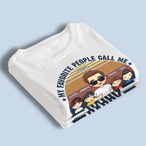 Appelez-moi papa - T-shirt unisexe personnalisé, sweat à capuche, sweat-shirt - Cadeau pour papa, grand-père