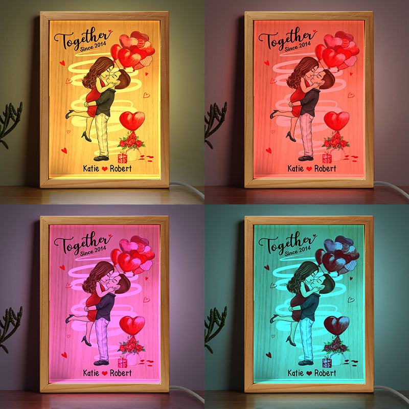 Mon amour, le mien, tout à moi - Cadre photo personnalisé pour couple - Cadeau pour mari, femme, anniversaire
