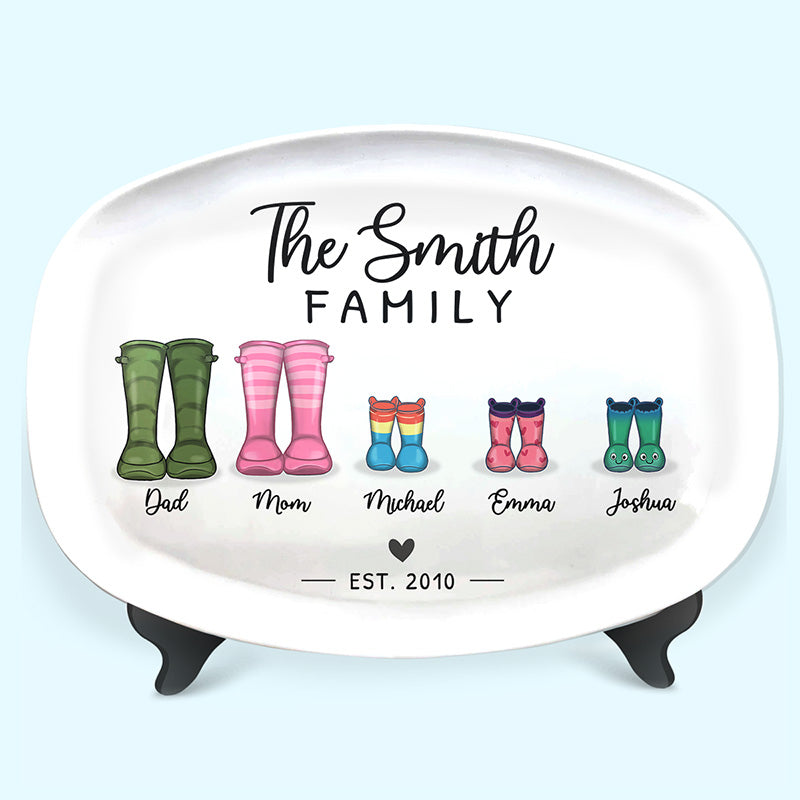 Notre famille - Plateau personnalisé pour la famille - Cadeau pour les membres de la famille