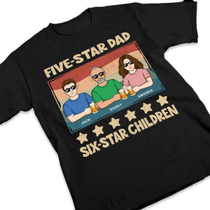 Five-Star Dad - Family Personalized Custom Unisex T-shirt, Hoodie, Sweatshirt - Gift For Dad