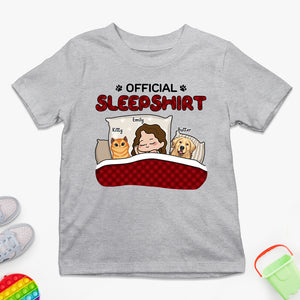 T-shirt officiel « Mon adorable pyjama » - T-shirt personnalisé pour enfant - Cadeau pour enfants, propriétaires d'animaux et amoureux des animaux