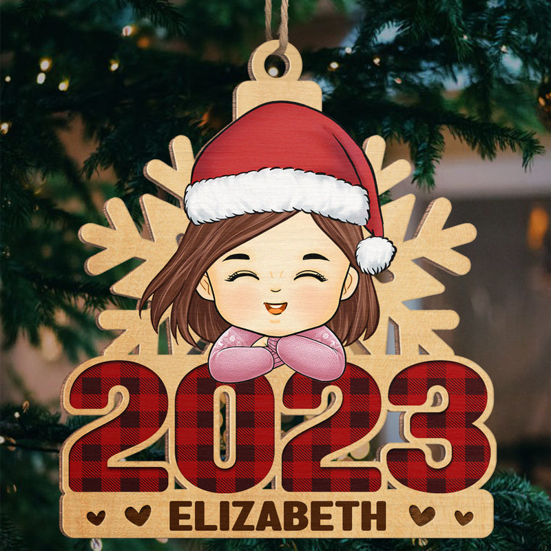 Joyeux Noël ! Décoration de Noël personnalisée pour toute la famille ! Bois de forme personnalisée ! Cadeau de Noël pour les membres de la famille