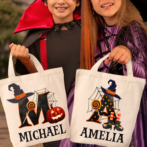 C'est ici que la magie opère - Sac fourre-tout personnalisé pour la famille - Cadeau d'Halloween pour enfant