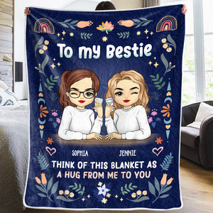 Nous sommes les meilleurs amis - Couverture personnalisée Bestie - Cadeau de Noël pour meilleures amies, BFF, sœurs