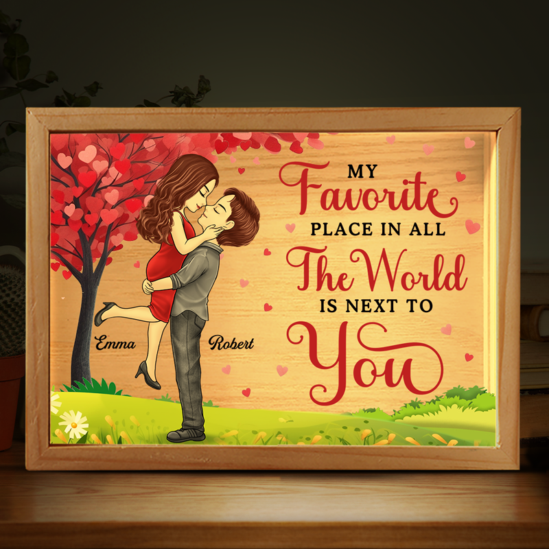 Notre amour est éternel - Cadre photo personnalisé pour couple - Cadeau pour mari et femme, anniversaire