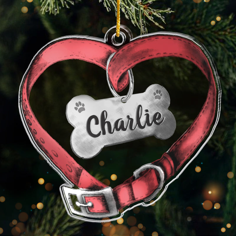 Together Forever Never Apart - Memorial Personalized Custom Ornament - Acrylic Custom Shaped - Christmas Gift, Sympathy Gift For Pet Owners, Pet Lovers