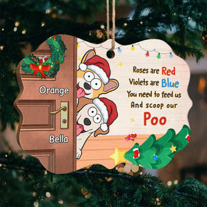 Joyeux Noël ! Décoration personnalisée pour chien en bois en forme de Benelux ! Cadeau de Noël pour les propriétaires et les amoureux des animaux.