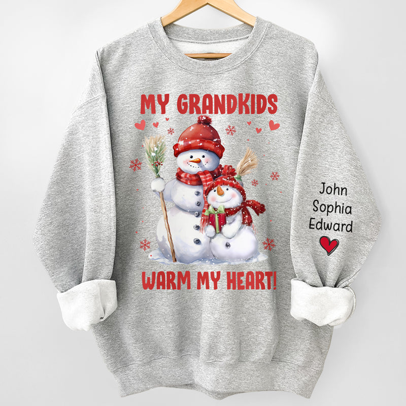 Mes plus grandes bénédictions, appelez-moi grand-mère - Sweat-shirt unisexe personnalisé avec motif sur la manche - Cadeau de Noël pour maman, grand-mère