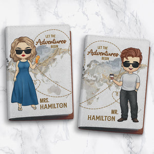 Tout ce que nous voulons dans la vie, c'est voyager - Étui de passeport personnalisé pour voyage, cadeau pour couples, mari et femme, amoureux du voyage