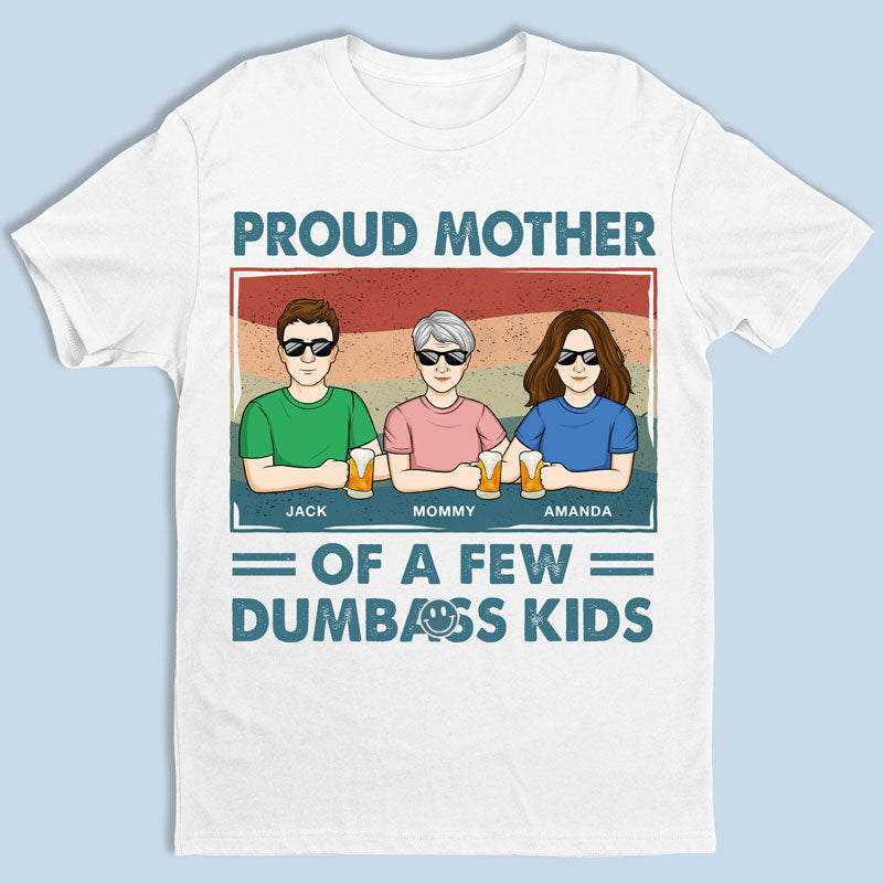 Fière maman de plusieurs enfants - T-shirt, sweat à capuche et sweat-shirt unisexe personnalisé pour la famille - Cadeau pour maman