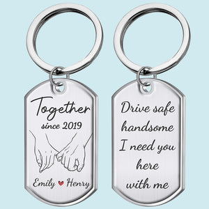 Je suis à toi pour toujours - Porte-clés personnalisé pour couple - Cadeau pour mari et femme, anniversaire