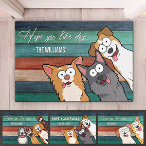 Essuyez vos pattes - Tapis décoratif personnalisé pour chien - Cadeau pour propriétaires et amoureux des animaux