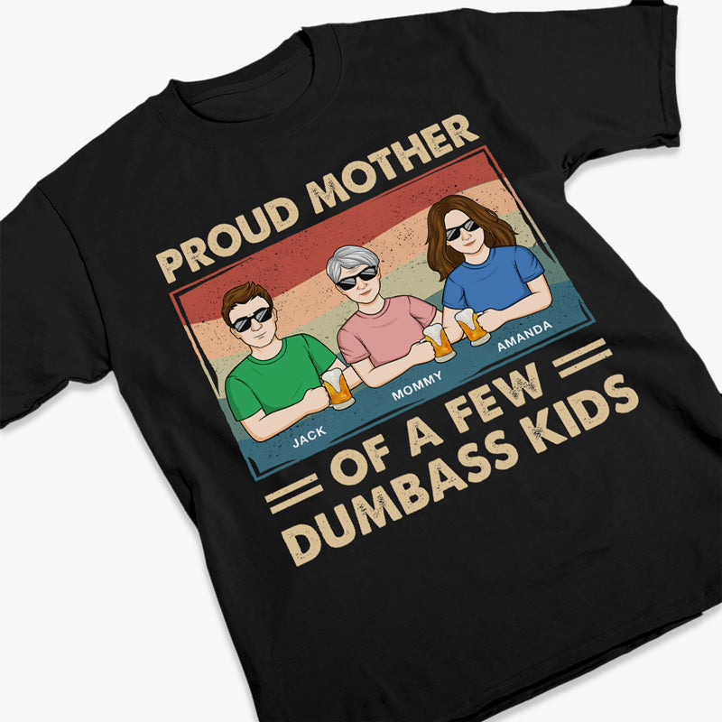 Fière maman de plusieurs enfants - T-shirt, sweat à capuche et sweat-shirt unisexe personnalisé pour la famille - Cadeau pour maman