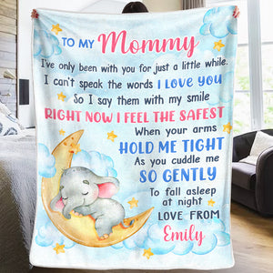 You Are Loved Little One - Family Personalized Custom Blanket - Baby Shower Gift, Christmas Gift For First Mom