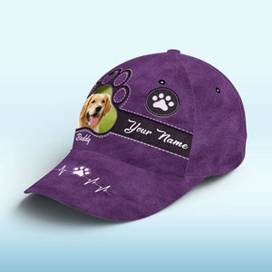 Photo personnalisée : l'amour d'un animal peut rendre même la pire journée meilleure - Chapeau personnalisé pour chien et chat, casquette classique à imprimé intégral - Cadeau pour propriétaires et amoureux des animaux