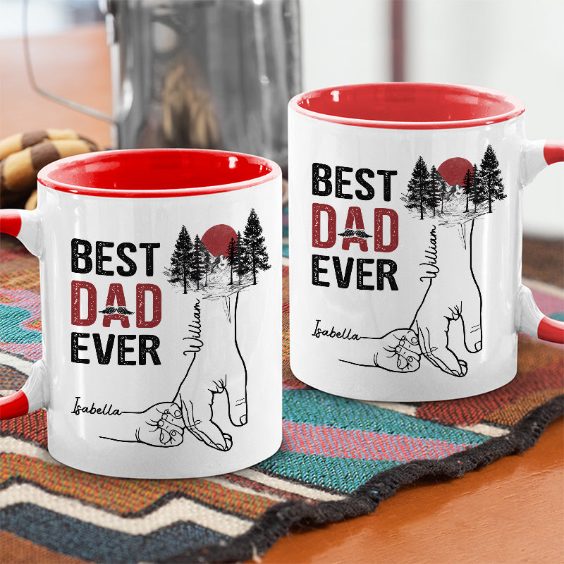 Le meilleur papa de ma vie - Tasse personnalisée avec accents - Cadeau pour la fête des pères, anniversaire pour papa, grand-père
