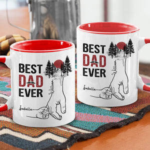 Le meilleur papa de ma vie - Tasse personnalisée avec accents - Cadeau pour la fête des pères, anniversaire pour papa, grand-père