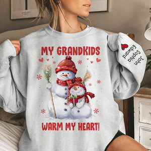 Mes plus grandes bénédictions, appelez-moi grand-mère - Sweat-shirt unisexe personnalisé avec motif sur la manche - Cadeau de Noël pour maman, grand-mère