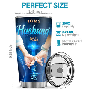 Custom Tumbler - Personalized Anniversary Wedding Gifts For Husband And Wife, Him And Her - Once Upon A Time Forever & Always