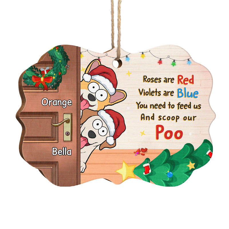 Joyeux Noël ! Décoration personnalisée pour chien en bois en forme de Benelux ! Cadeau de Noël pour les propriétaires et les amoureux des animaux.