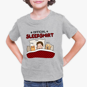 T-shirt officiel « Mon adorable pyjama » - T-shirt personnalisé pour enfant - Cadeau pour enfants, propriétaires d'animaux et amoureux des animaux