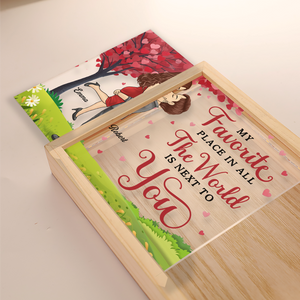 Notre amour est éternel - Cadre photo personnalisé pour couple - Cadeau pour mari et femme, anniversaire