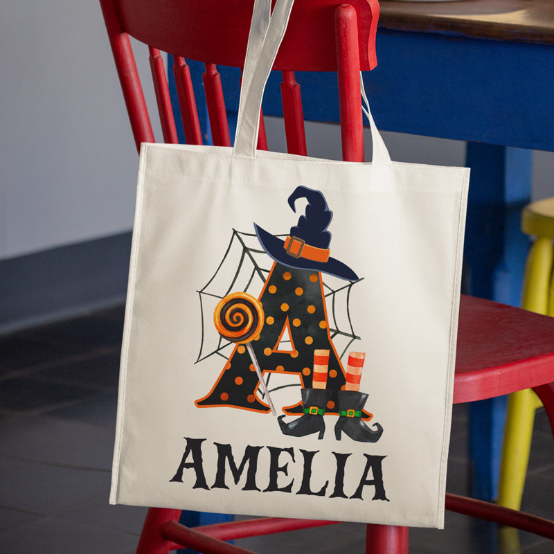 C'est ici que la magie opère - Sac fourre-tout personnalisé pour la famille - Cadeau d'Halloween pour enfant