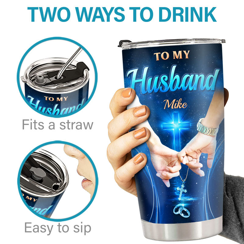 Custom Tumbler - Personalized Anniversary Wedding Gifts For Husband And Wife, Him And Her - Once Upon A Time Forever & Always