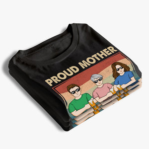 Fière maman de plusieurs enfants - T-shirt, sweat à capuche et sweat-shirt unisexe personnalisé pour la famille - Cadeau pour maman